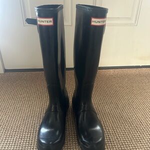 Hunter Black Waterproof Boots